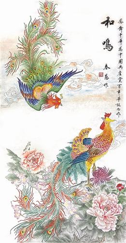 国画   和鸣  刘春惠   大庆油田.jpg